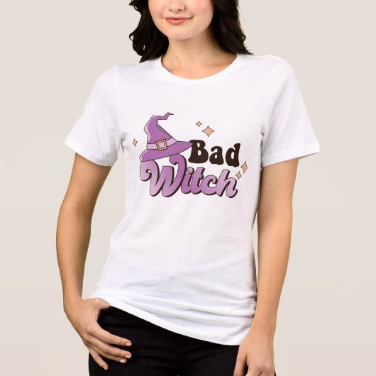 T-shirt En Tri-matière Bad Witch Halloween (Recto)