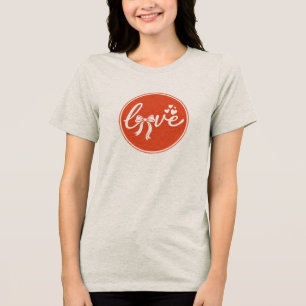 T-shirt En Tri-matière Badge Amour Chanceux – Conception Clover & Étoiles