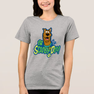 T-shirt En Tri-matière Badge de caractère Empreinte de patte Scooby-Doo