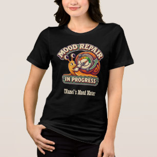 T-shirt En Tri-matière Badge de jauge de progression d'escargot de répara