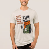 T-shirt En Tri-matière Badger de café (Recto)