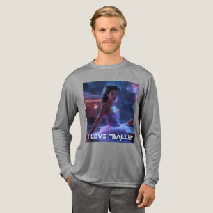 T-SHIRT EN TRI-MATIÈRE BALLET - J'AIME LE BALLET