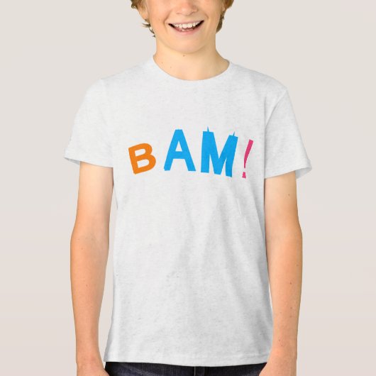 T-shirt En Tri-matière BAM! Comic Typography Graphic (Recto)