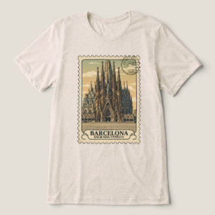 T-shirt En Tri-matière Barcelone Sagrada Familia