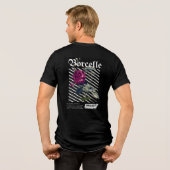 T-shirt En Tri-matière Barcode Bloom - Rose moderne (Verso intégral)