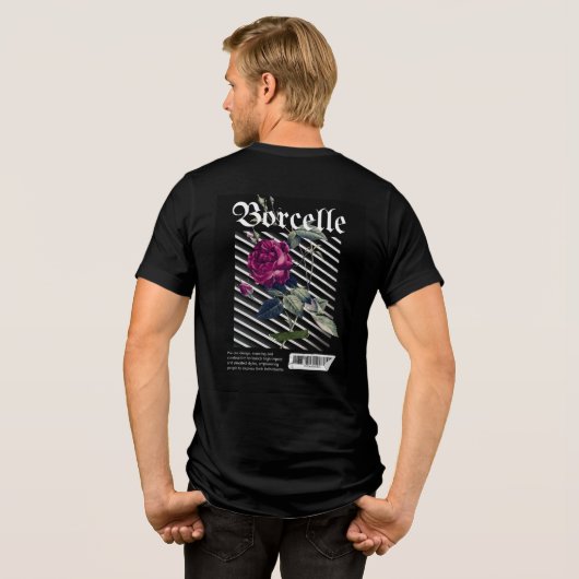 T-shirt En Tri-matière Barcode Bloom - Rose moderne (Verso intégral)
