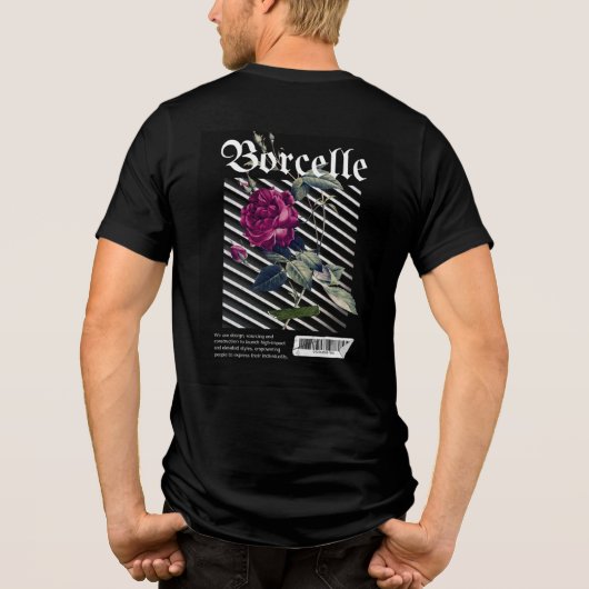 T-shirt En Tri-matière Barcode Bloom - Rose moderne (Verso)