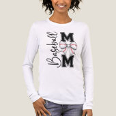 T-shirt En Tri-matière Baseball Mom With Coquette Bow (Recto)
