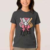 T-shirt En Tri-matière Baseball Valentine's day Shirt (Recto)