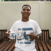 T-shirt En Tri-matière Baskets Bleus Comme Père, Comme Fils