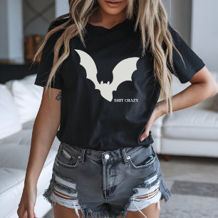 T-shirt En Tri-matière Bat Fou Rire Halloween Minimal