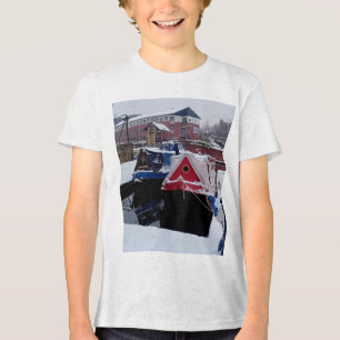 T-shirt En Tri-matière Bateau bleu et rouge