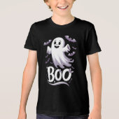 T-shirt En Tri-matière Bats fantômes et chauves-souris 'Boo' Halloween (Recto)