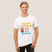 T-shirt En Tri-matière Batterie sociale basse (Recto plein)