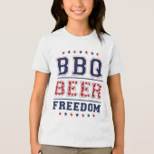 T-shirt En Tri-matière Bbq Beer Freedom _1 (Recto)