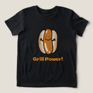 T-shirt En Tri-matière BBQ Time Drôle Hot Dog Cartoon