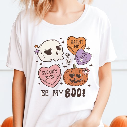 T-shirt En Tri-matière Be My Boo Retro Halloween
