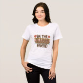 T-shirt En Tri-matière Be the Kind Friend - Retro Flower Power Vibes (Recto plein)