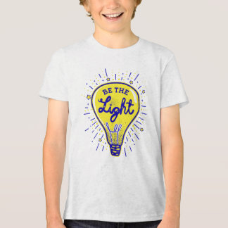 T-shirt En Tri-matière Be the Light Cartoon Light Lampe