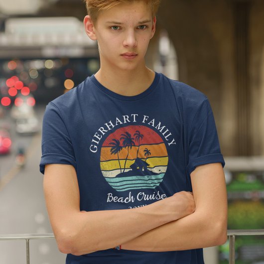 T-shirt En Tri-matière Beach Cruise Famille Retrouvailles Son Corresponda