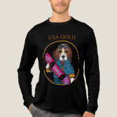 T-SHIRT EN TRI-MATIÈRE BEAGLE (Recto)