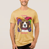 T-SHIRT EN TRI-MATIÈRE BEAGLE (Recto)