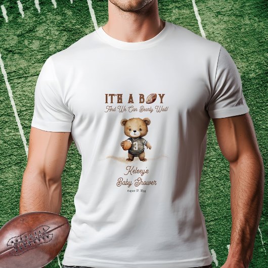 T-shirt En Tri-matière Bearly Wait American Football Baby shower