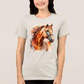 T-shirt En Tri-matière Beau Sorrel Horse Portrait (Recto)