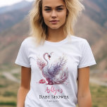 T-shirt En Tri-matière Beau Swan rose Floral Baby shower fille<br><div class="desc">Découvrez le charme enchanteur de notre collection botanique "Beautiful Swan Pink Floral Girl Baby shower". Immergez-vous dans l'élégance d'un cygne capturé dans son moment le plus époustouflant, les ailes déployées et la queue jouée dans un affichage gracieux. De délicieuses fleurs roses ornent les quatre coins, entourant le cygne d'un hommage...</div>
