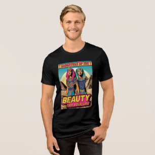 T-SHIRT EN TRI-MATIÈRE BEAUTY FOR YOUR LIFE