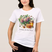 T-shirt En Tri-matière Bee Happy Clover Honey T-Shirt (Recto)
