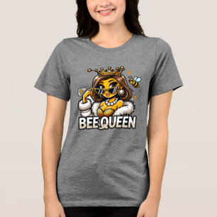 T-shirt En Tri-matière Bee Queen Glamour Royal Honeybee Art