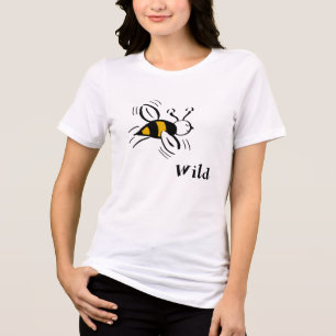T-shirt En Tri-matière Bee Wild par Cussdum Designs