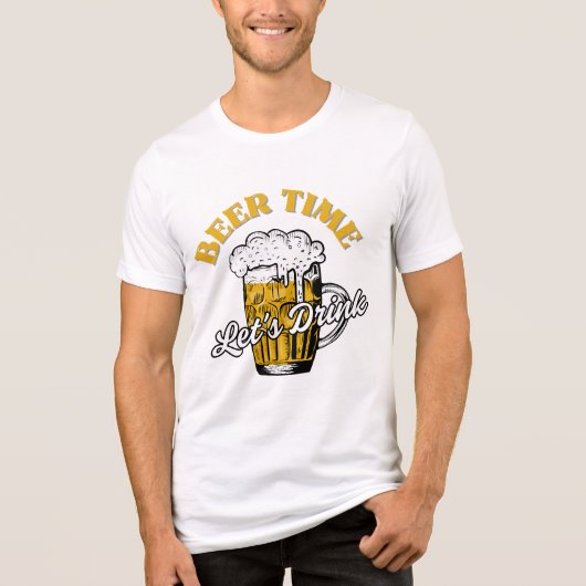 T-shirt En Tri-matière Beer Time - Buvons ! (Recto)