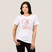 T-shirt En Tri-matière Believe In The Magic Of Christmas Red (Recto plein)
