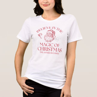 T-shirt En Tri-matière Believe In The Magic Of Christmas Red