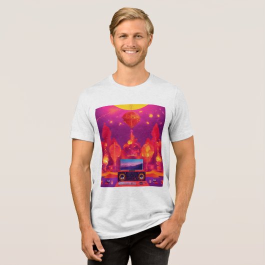 T-shirt En Tri-matière Bella+Canvas (Recto plein)