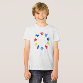 T-shirt En Tri-matière Bella+Canvas Camiseta Tri-blend para Jovens Mãos