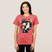 T-shirt En Tri-matière Belle Anime Girl couronnée de fleurs (Recto plein)