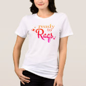 T-shirt En Tri-matière Bellydance / Raqs Sharqi "Prêt pour Raqs" Graphiqu (Recto)
