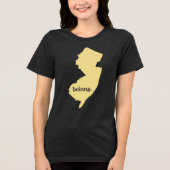 T-shirt En Tri-matière Belong In New Jersey State Pride (Recto)