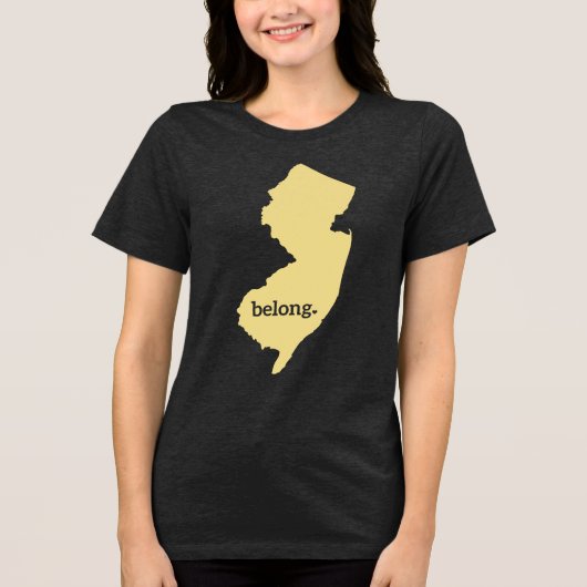 T-shirt En Tri-matière Belong In New Jersey State Pride (Recto)