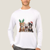 T-shirt En Tri-matière Bernedoodle Christmas Sweatshirt, (Recto)