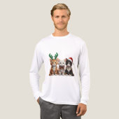 T-shirt En Tri-matière Bernedoodle Christmas Sweatshirt, (Recto complet)
