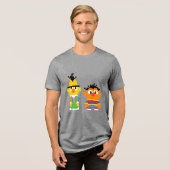 T-shirt En Tri-matière Bert et Ernie Pixel Art (Recto plein)