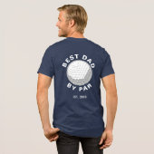T-shirt En Tri-matière Best Dad By Par Golf Lover Custom (Évier)