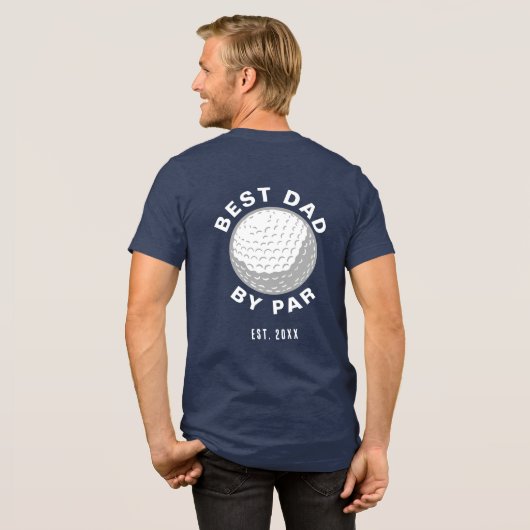 T-shirt En Tri-matière Best Dad By Par Golf Lover Custom (Évier)