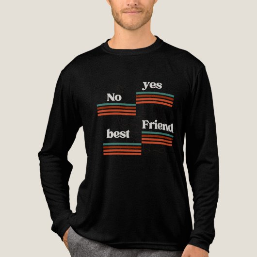 T-shirt En Tri-matière Best Friend Yes No (Recto)