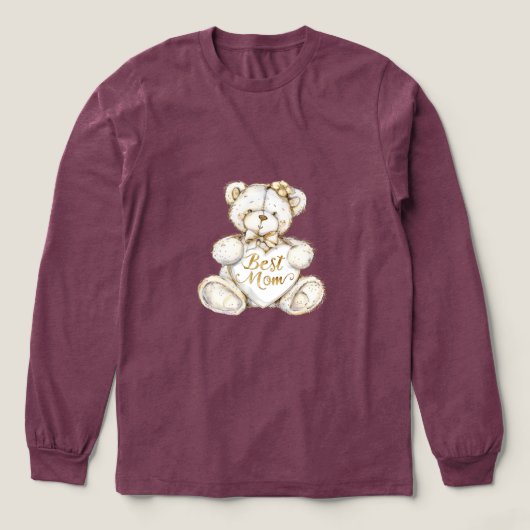 T-shirt En Tri-matière Best Mom Mother's Day Teddy Bear (Motif devant)