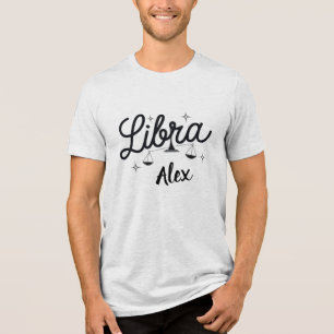 T-shirt En Tri-matière Bibliothèque personnalisée Zodiac Sign Art